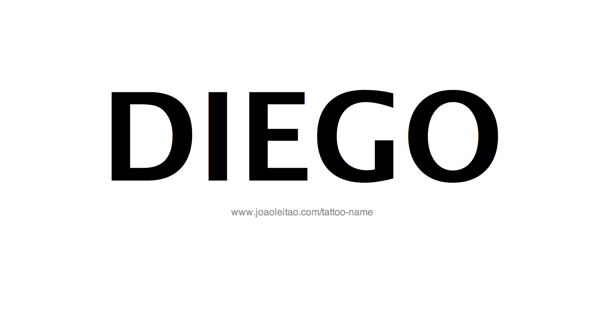 Diego Name Tattoo Designs